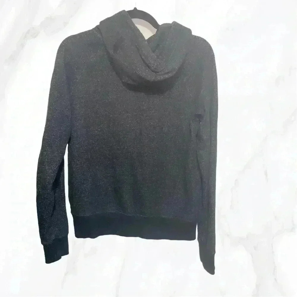 Roots "Kanga pocket " grey speckled long sleeve casual pullover hoodie S - Picture 2 of 6